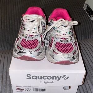 Saucony Kids Sneakers - Pink and Silver